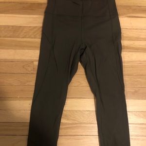 Olive Lululemon In Movement Tights